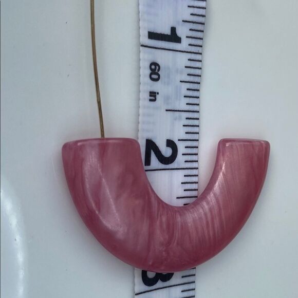 BaubleBar Pink Faidra Resin Earrings - Picture 2 of 2